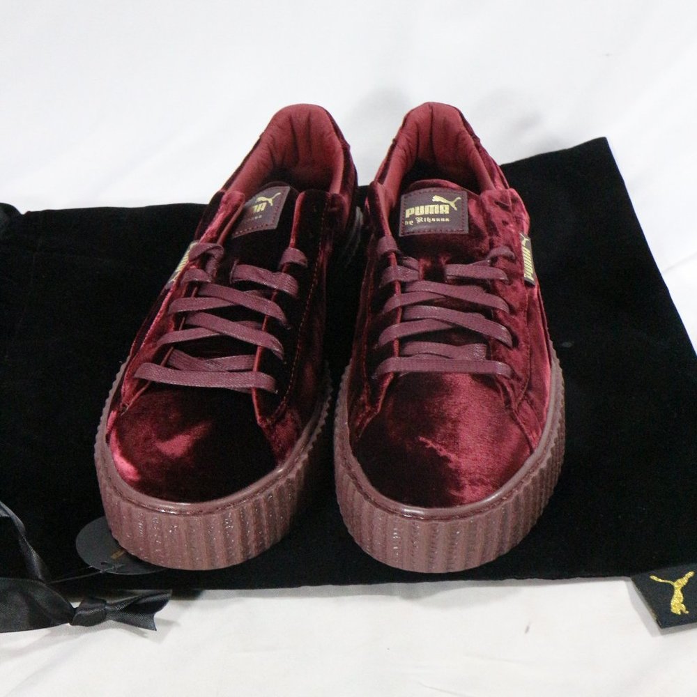 FENTY x PUMA Rihanna Creeper Burgundy Sneakers Sz 10 US Men 11.5 Wmn - Picture 4 of 16